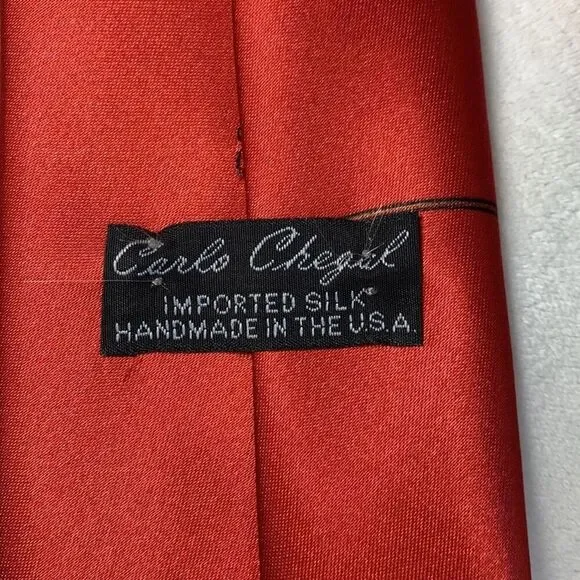 Mickey Mouse Fishing Red Silk Tie for Adults - Picture 5 of 8